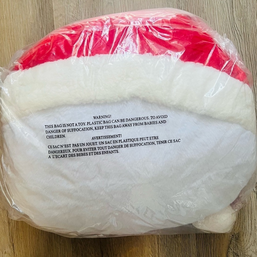 HELLO KITTY Sanrio Santa Christmas Holiday Plush Pillow Cushion 18” HTF New - Picture 6 of 7